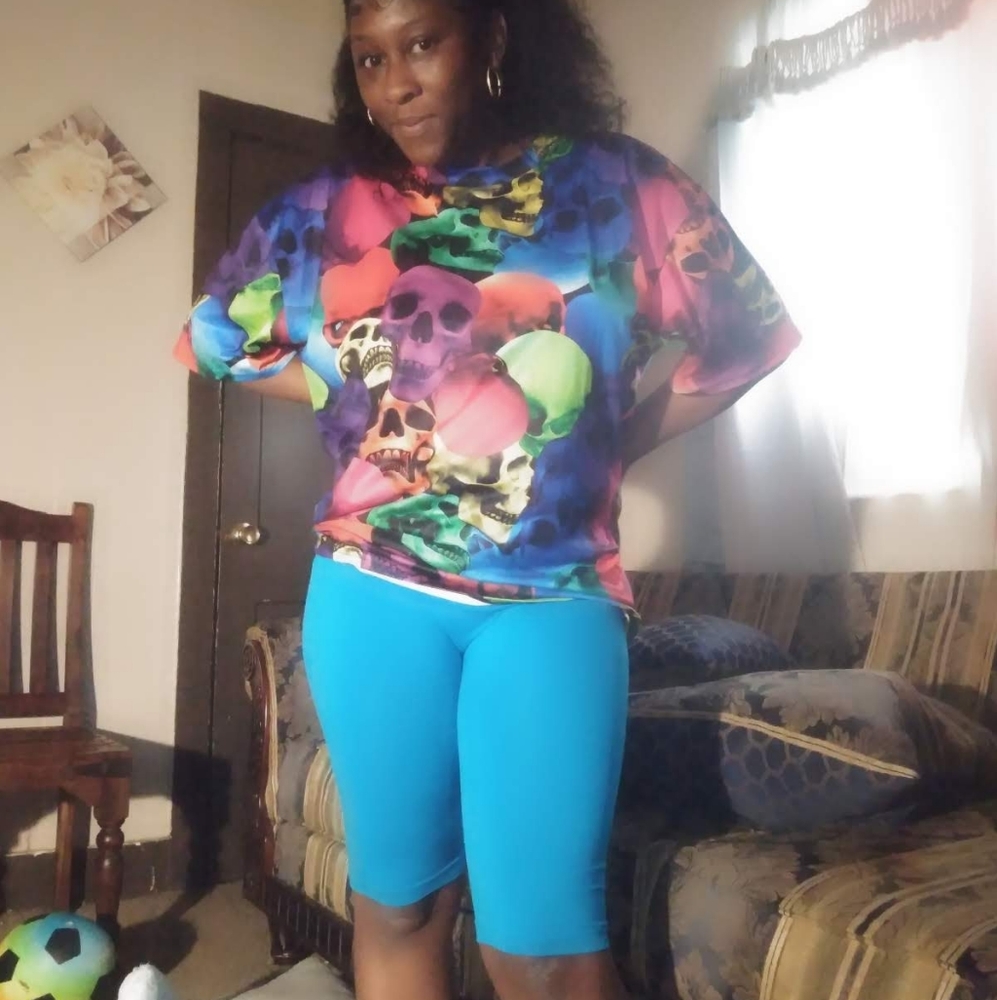 Colorful 💀 Head Oversized Shirt